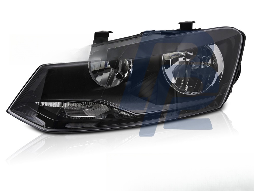 Left Headlight Black H7 TYC for VW Polo 6R 2009–2014 - 5