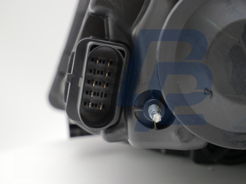 Left Headlight Black H7 TYC for VW Polo 6R 2009–2014 - 2