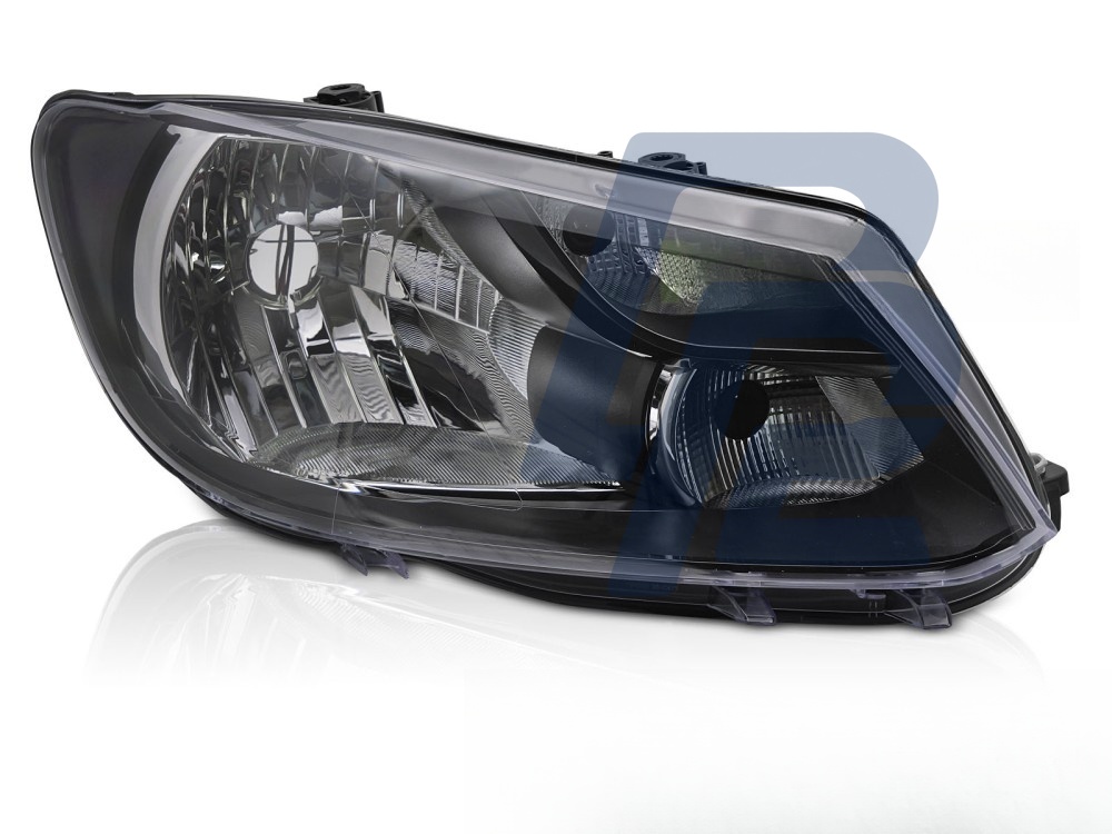Headlight Black Right Side H4 TYC for VW Caddy 2011–2014 - 4