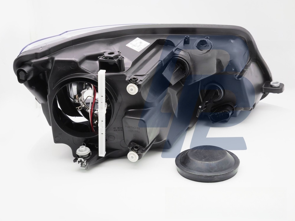 Headlight Black Left Side H4 TYC for VW Caddy 2011–2014 - 2