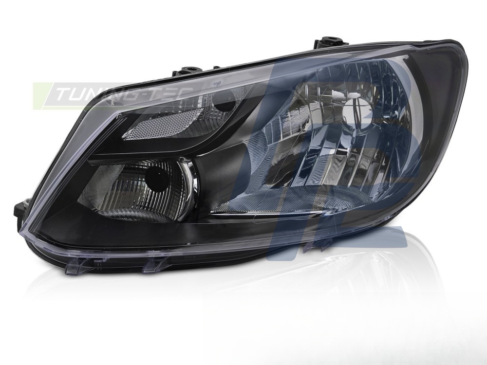 Headlight Black Left Side H4 TYC for VW Caddy 2011–2014 - 4