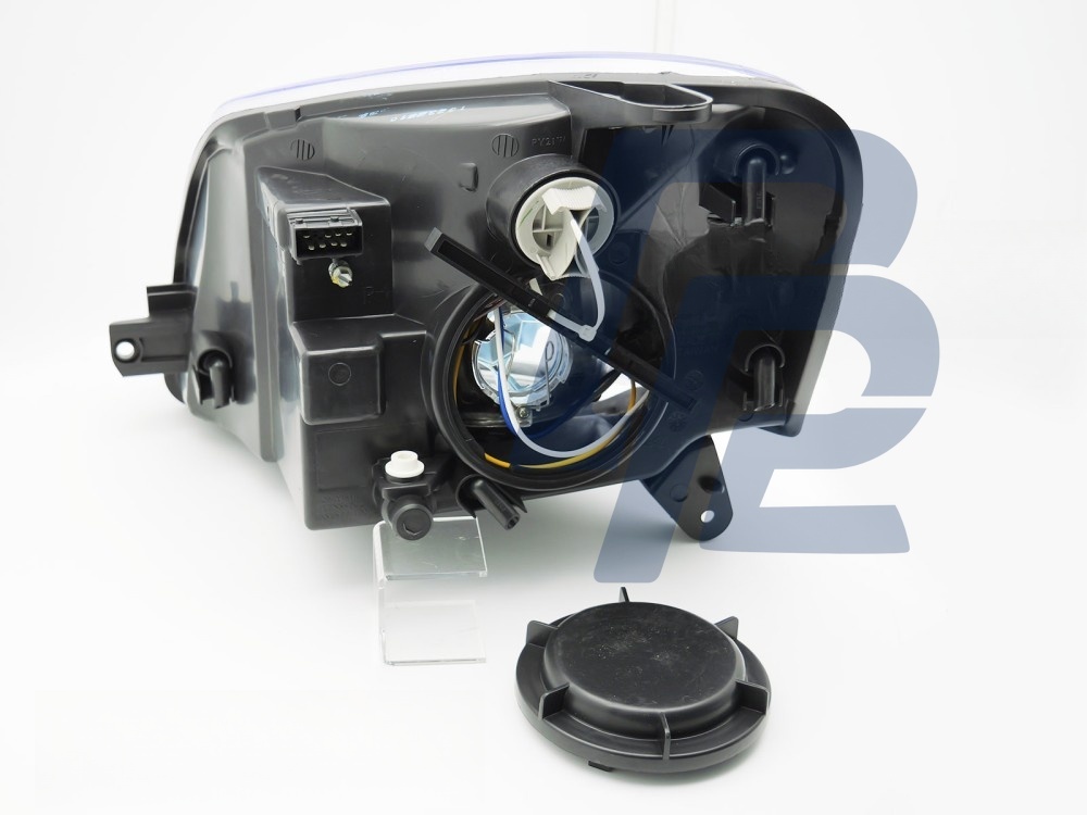 Headlight Chrome Right Side TYC for Citroen Berlingo Peugeot Partner 2002–2010 - 2