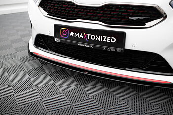 STREET PRO FRONT SPLITTER SUITABLE FOR KIA CEED GT MK3 / PROCEED MK1 – MAXTON DESIGN