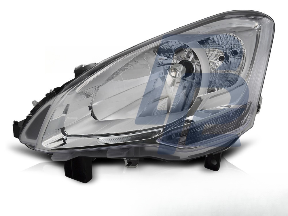 Headlights Chrome Left Side TYC for Citroen Berlingo 2008–2012 - 2