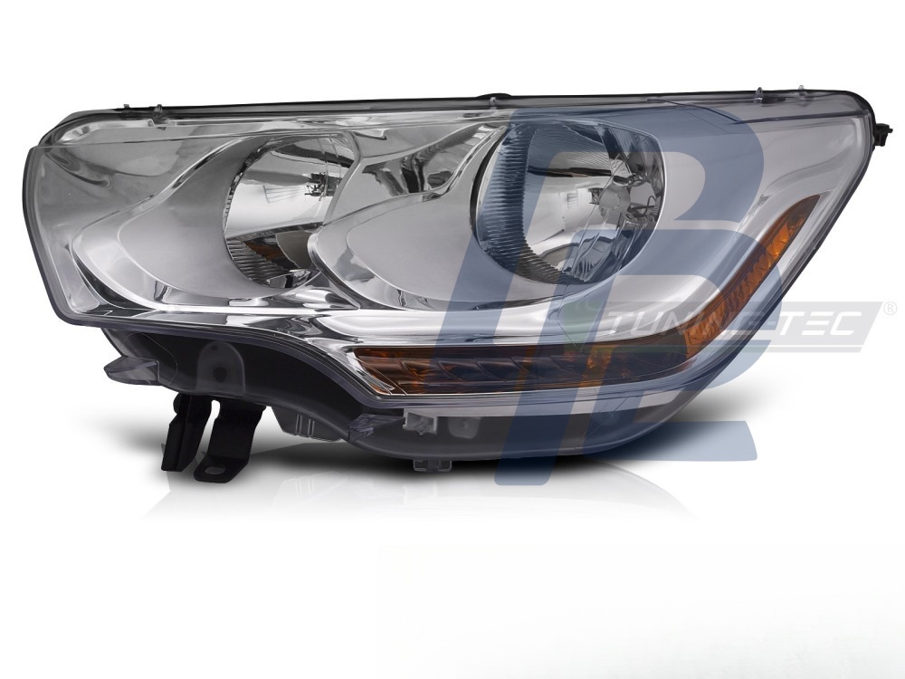 Headlight Chrome Left Side TYC for Citroen C4 2010–2015 - 4
