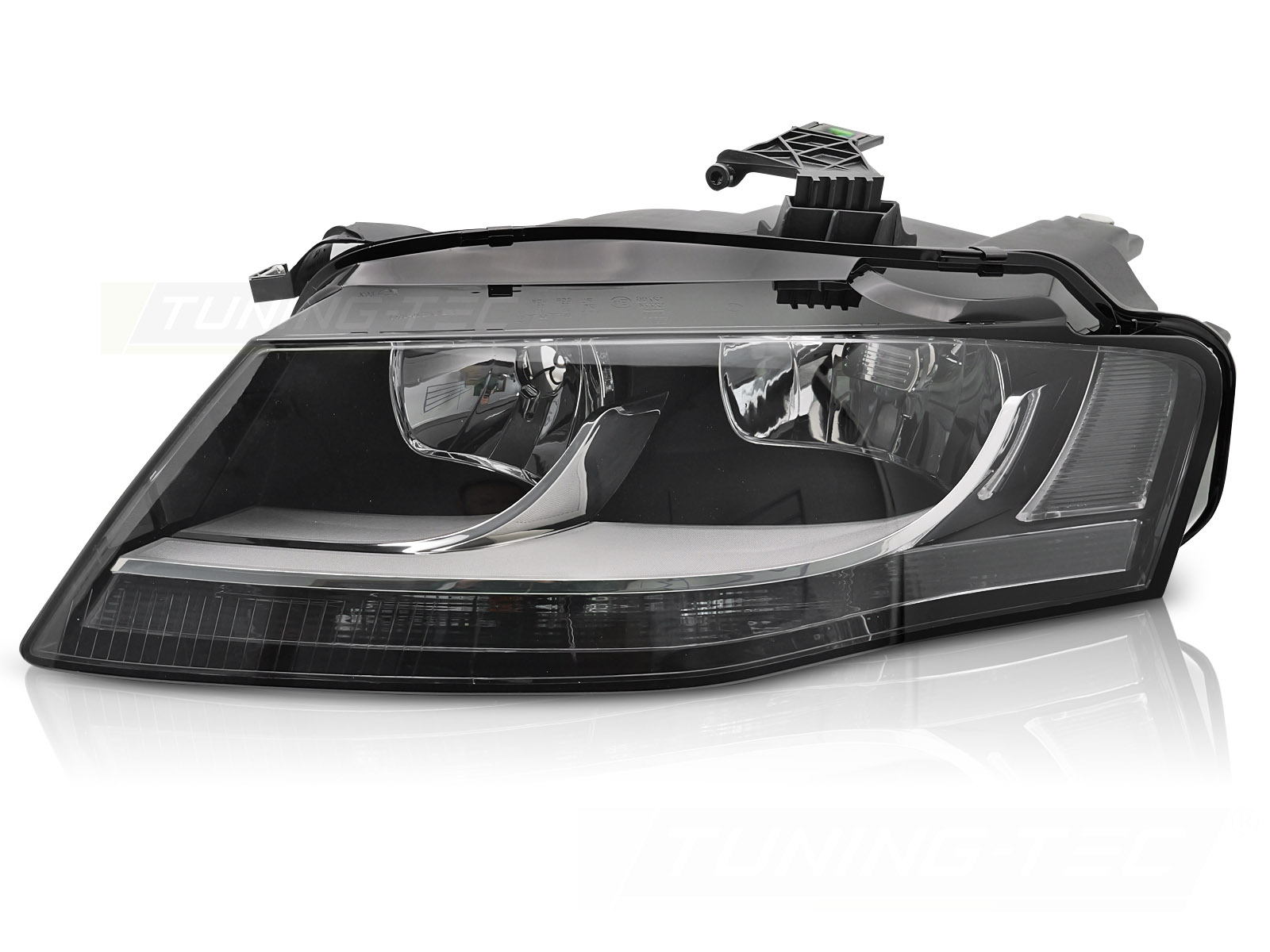 STRÅLKASTARE SVART VÄNSTER SIDA TYC TILL AUDI A4 B8 2008-2011