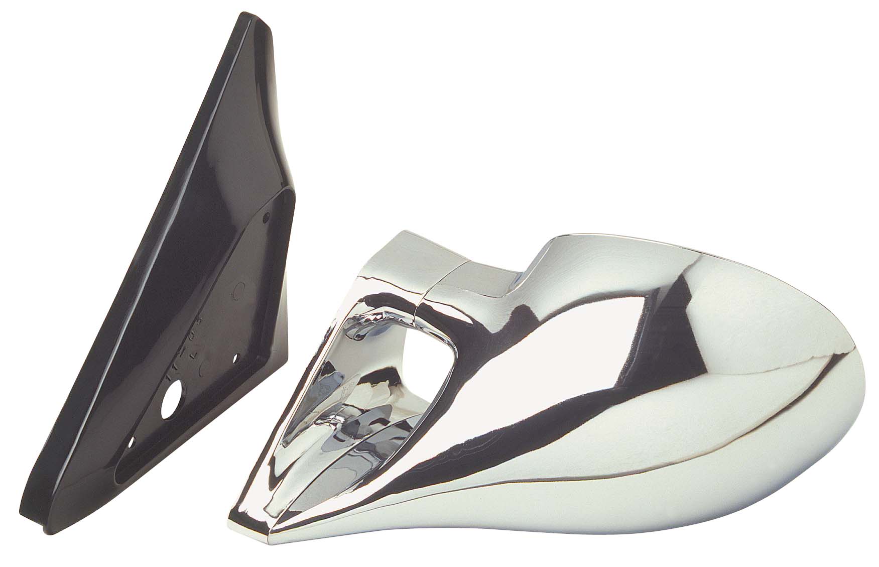 UNIVERSAL M3-LOOK MIRRORS MANUAL CHROME (EXCL. ADAPTERS)