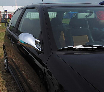 UNIVERSAL M3-LOOK MIRRORS MANUAL CHROME (EXCL. ADAPTERS)