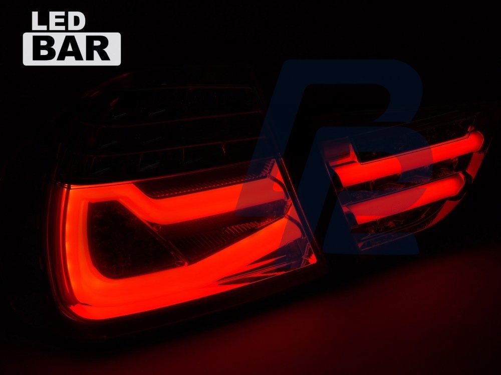 LED Bar Tail Lights Black/Smoked Sequential for BMW E90 2009–2011 - 3