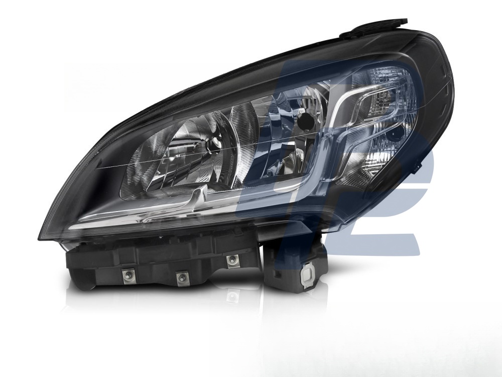 Left Headlight Black TYC for Fiat Doblo 2014–2022 - 2