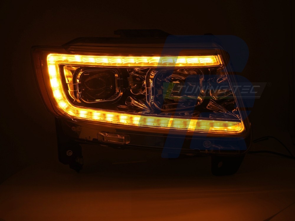 Headlights for Jeep Grand Cherokee 2011–2013 Tube Light Chrome - 5