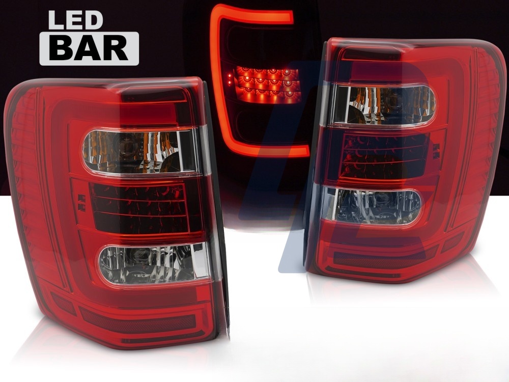 Tail Lights for Jeep Grand Cherokee 99-05.05 Red/Clear LED - 3