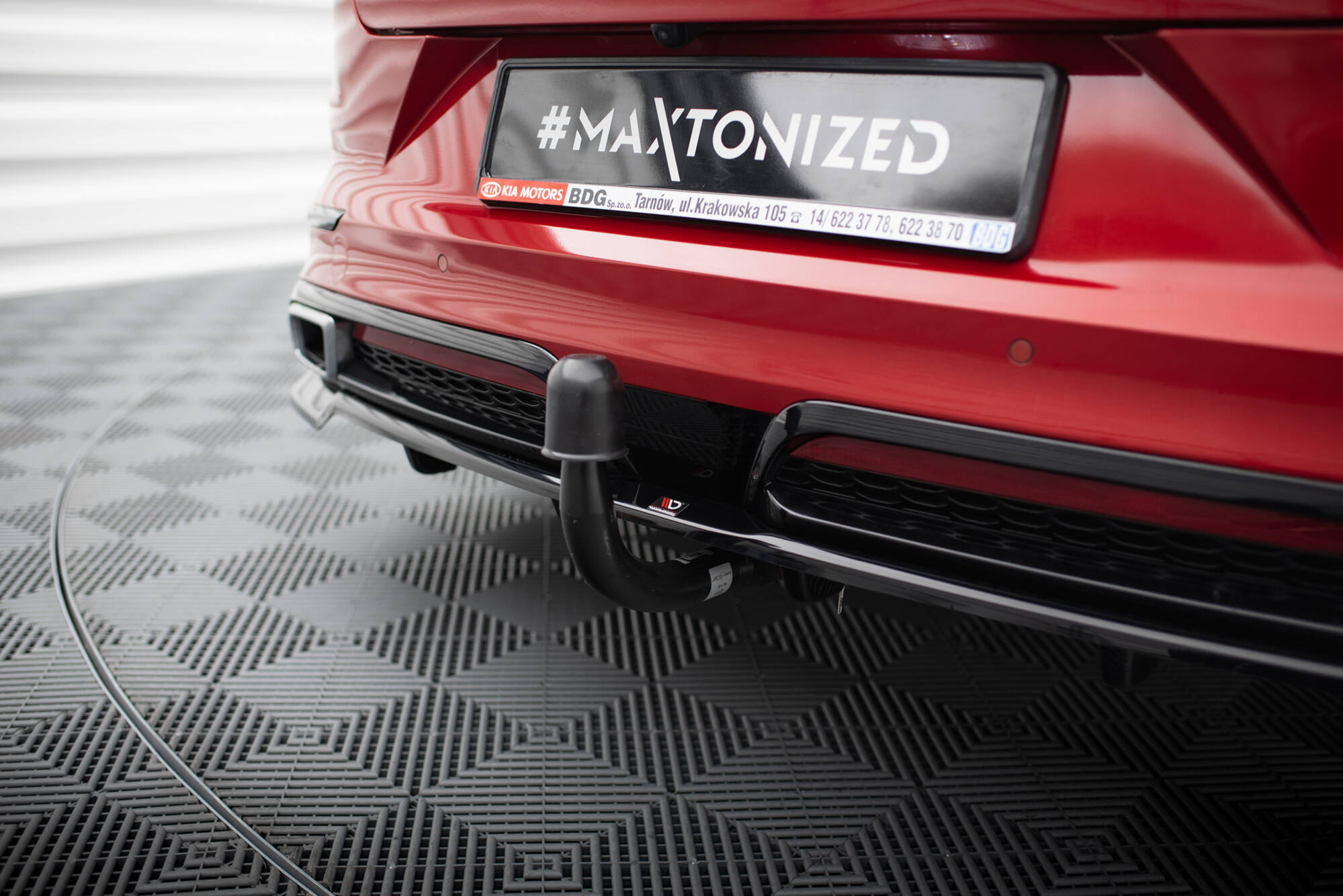 Central Rear Splitter (Vertical Bars) Kia ProCeed GT-Line Mk1 - 3