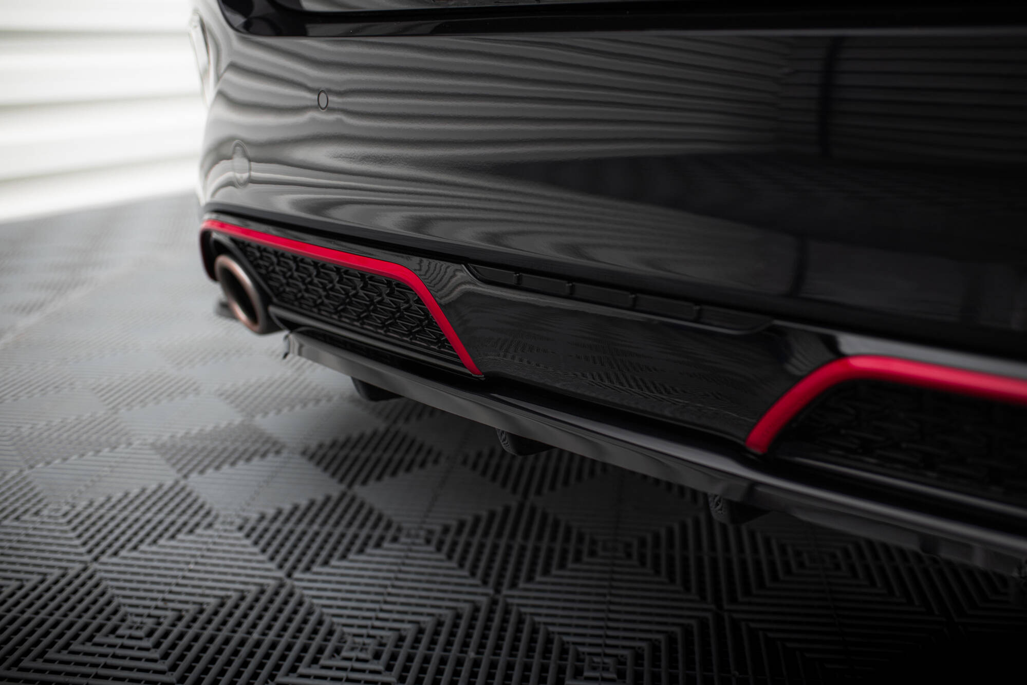 Central Rear Splitter (Vertical Bars) Kia Ceed GT Mk3 Facelift - 3