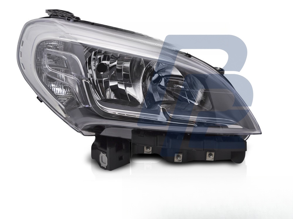 Right Headlight Chrome TYC for Fiat Doblo 2014–2022 - 2