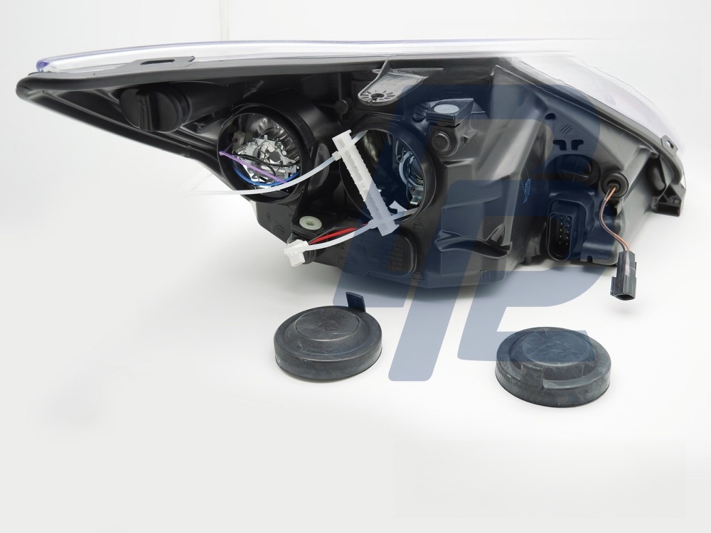 Headlight AFS Black Left Side TYC for Ford Focus MK2 2008–2010 - 2