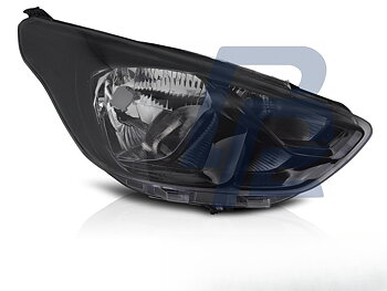 Headlight Black Right Side TYC for Ford Ka+ 2018–2021