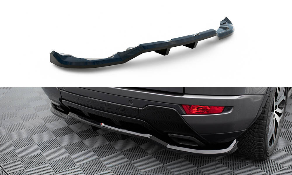 Central Rear Splitter (Vertical Bars) Land Rover Range Rover Evoque HSE Dynamic Mk1 Facelift