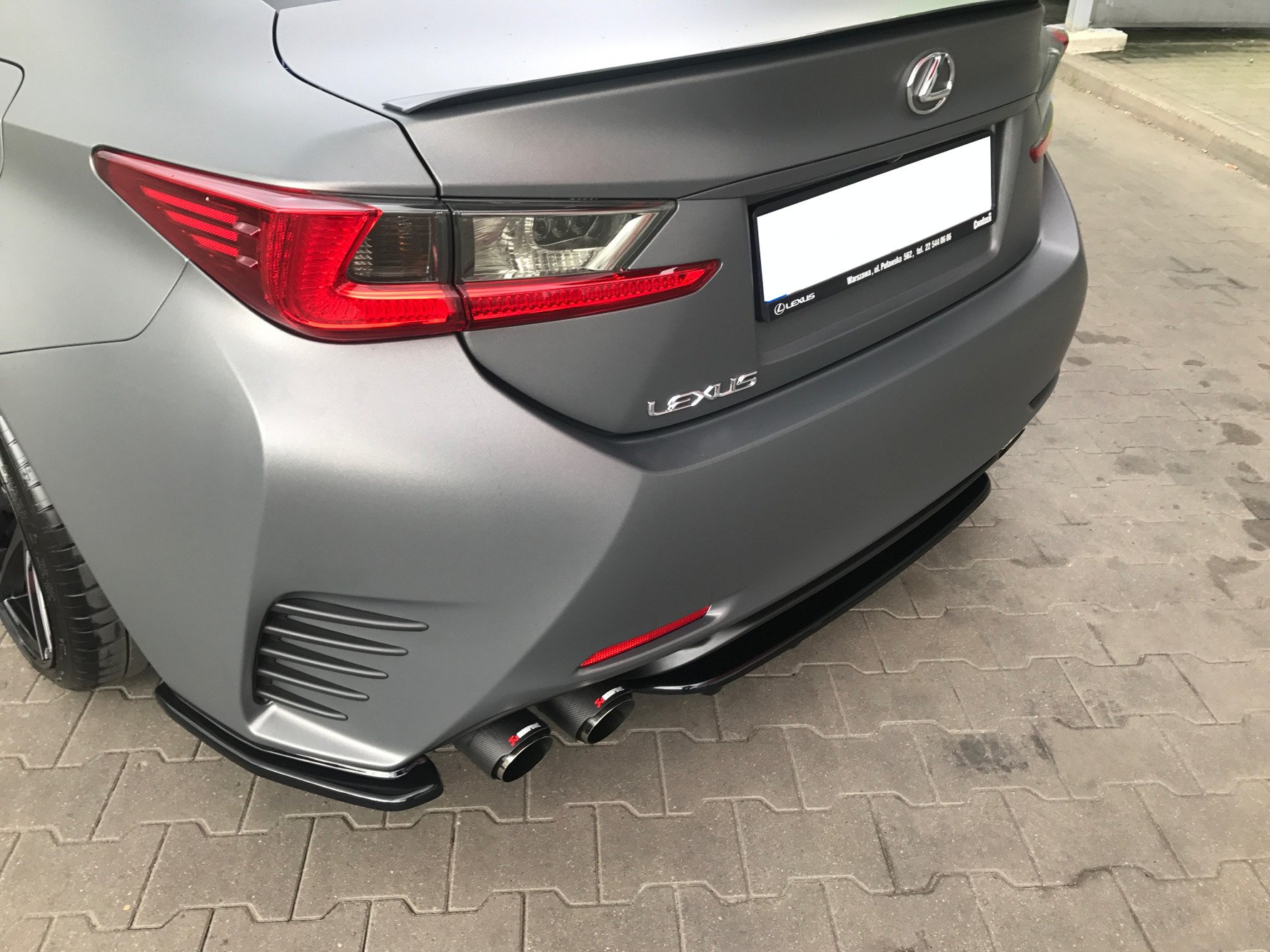 Rear Side Splitters Lexus RC (2014-UP) - 2