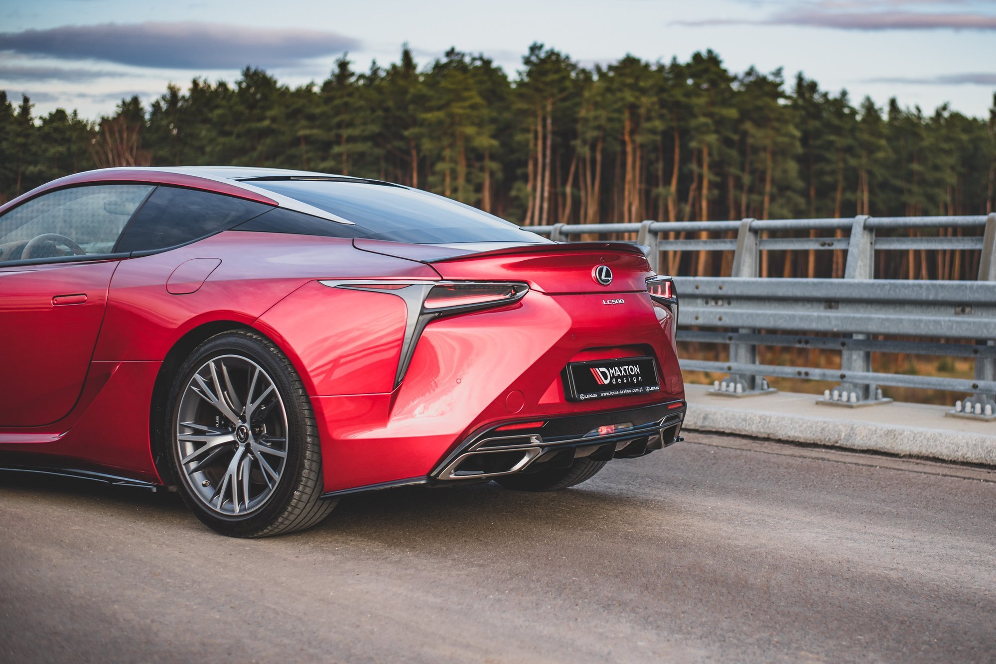 Rear Side Splitters Lexus LC 500 (2017-) - 5
