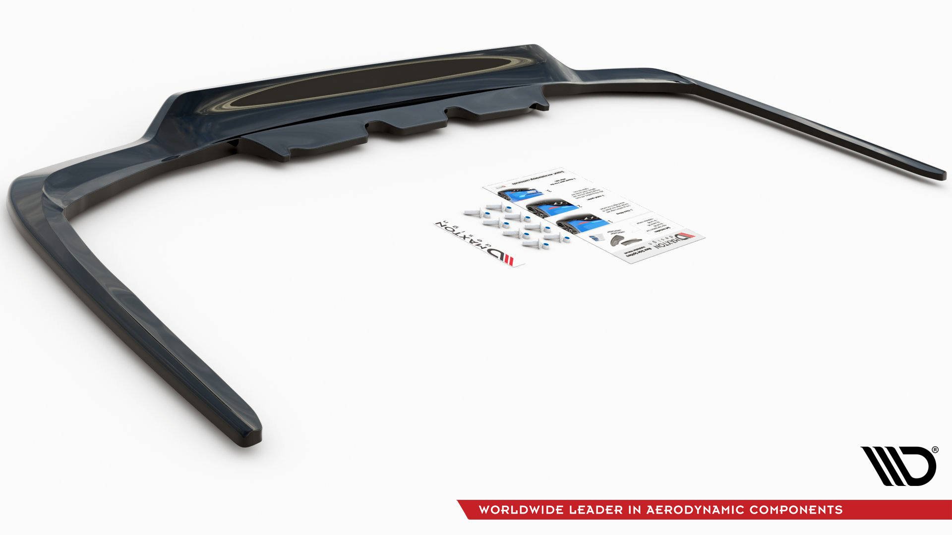 Central Rear Splitter (W/ Vertical Bars) Lexus LS MK4 Facelift (2012-2017) - 8