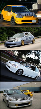 HONDA CIVIC 96-00 2/4D JDM FRONT & TYPER REAR LIPS [SIX]