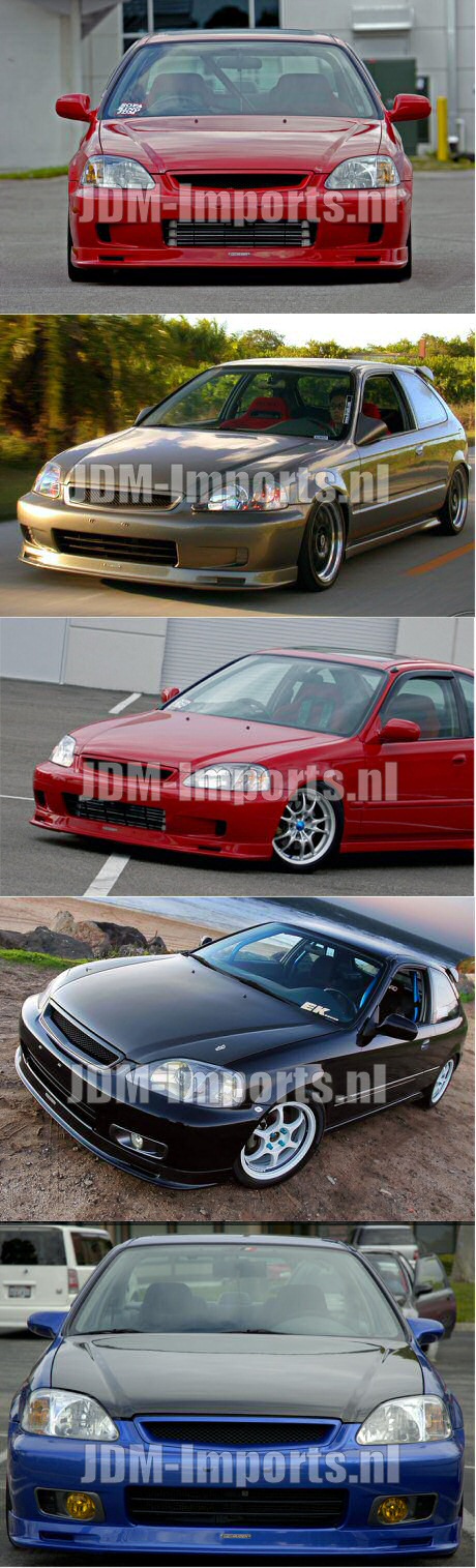 HONDA CIVIC 96-00 2/4D MUGEN FRONT & TYPER REAR LIPS [SIX] - 2