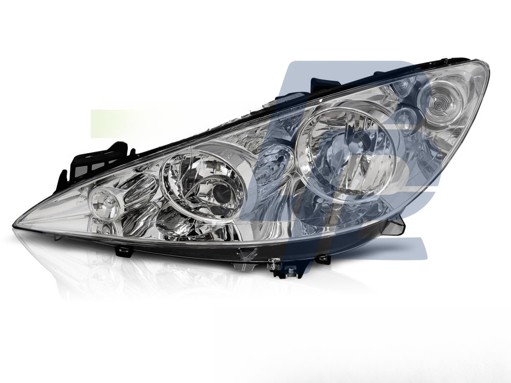 Headlight Chrome LED Left Side TYC for Peugeot 308 2007–2010 - 3