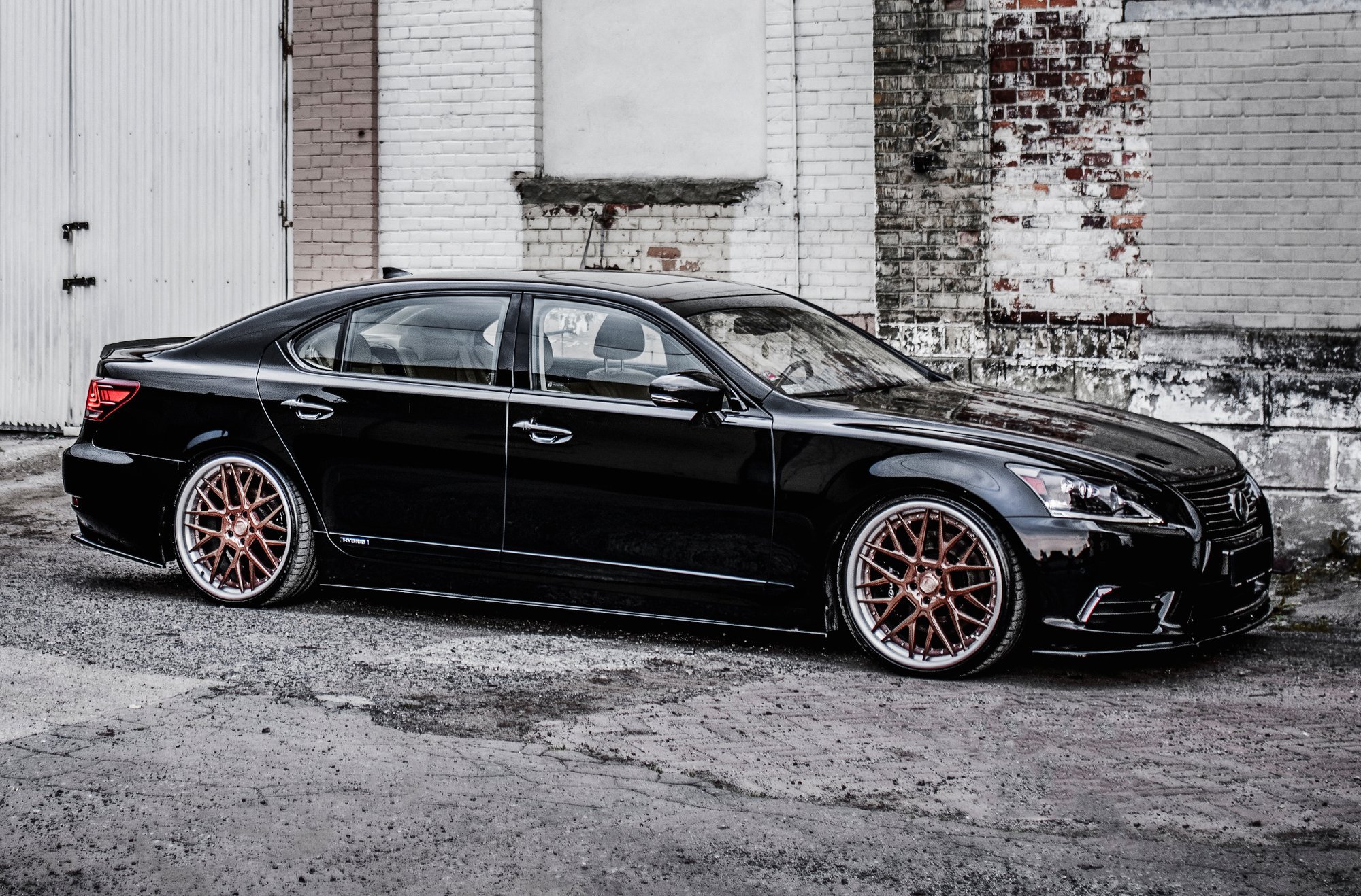 Side Skirts Diffusers Lexus LS Long Wheelbase MK4 Facelift (2012-2017) - 5