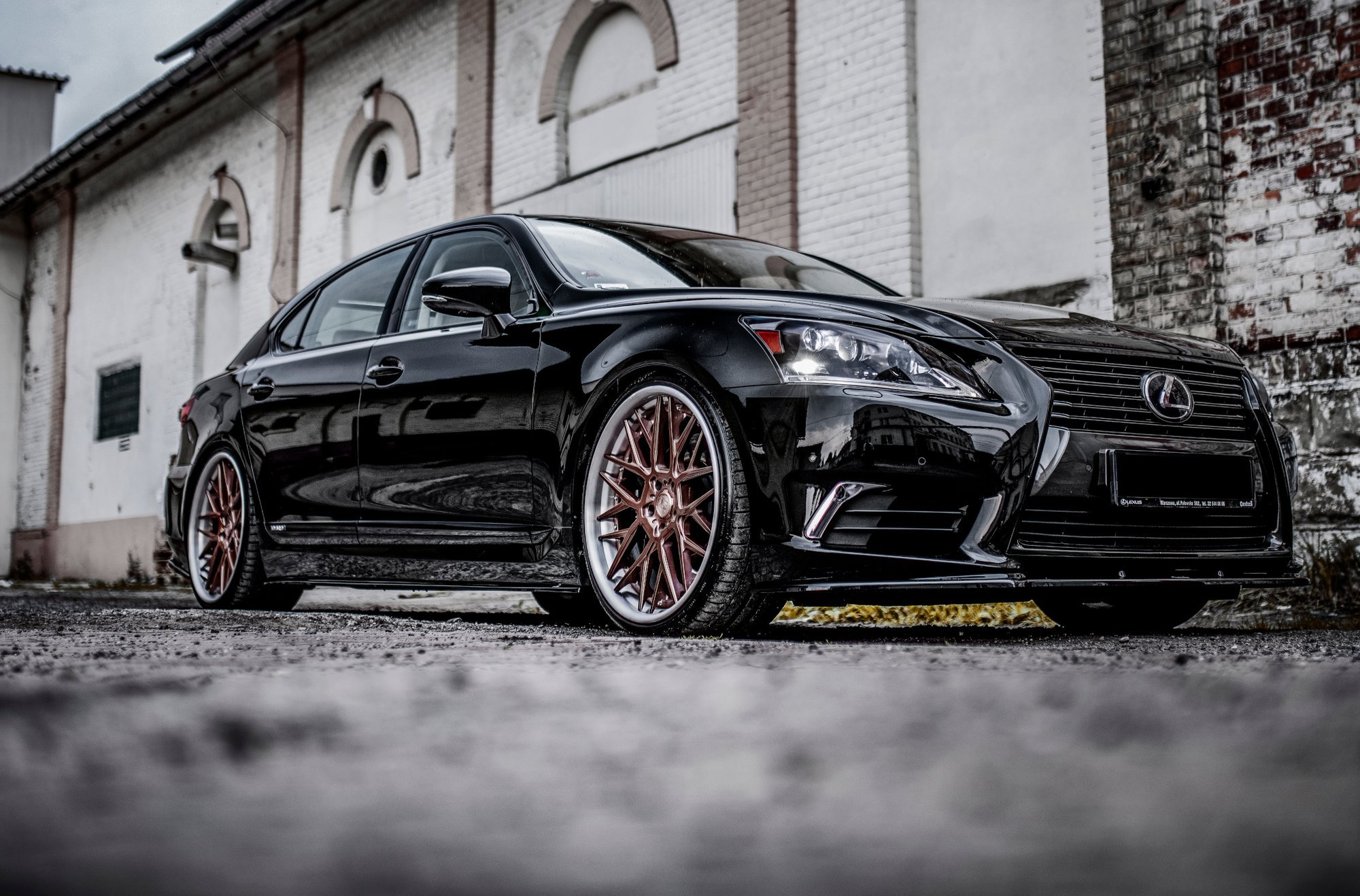 Side Skirts Diffusers Lexus LS Long Wheelbase MK4 Facelift (2012-2017) - 4