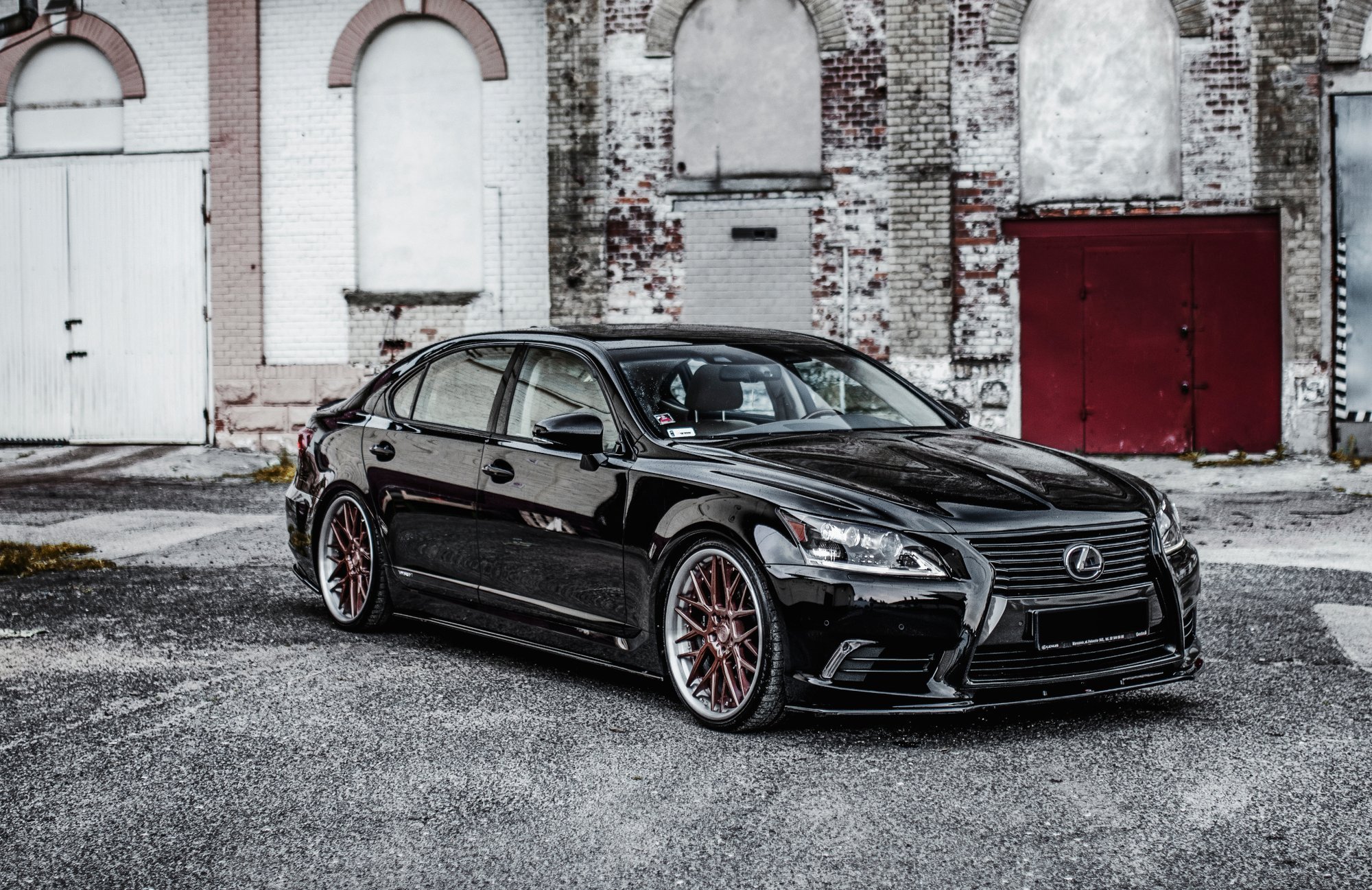 Side Skirts Diffusers Lexus LS Long Wheelbase MK4 Facelift (2012-2017) - 6