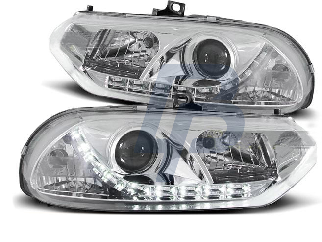 HEADLIGHTS ALFA ROMEO 156 10.97-06.03 DAYLIGHT CHROME - 2