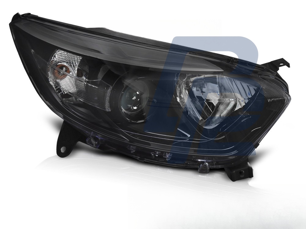 Headlight Black Right Side TYC for Renault Captur I 2013–2017 - 2