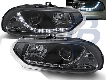 HEADLIGHTS ALFA ROMEO 156 10.97-06.03 DAYLIGHT BLACK