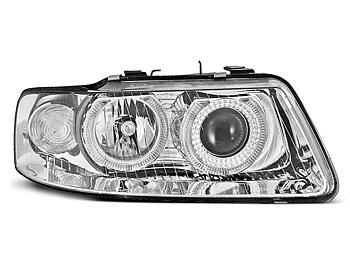 HEADLIGHTS AUDI A3 09.00-05.03 ANGEL EYES CHROME