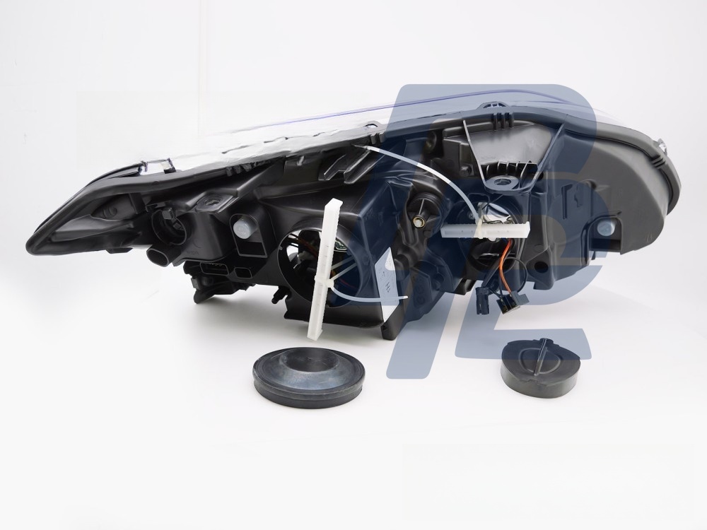Headlight Black Left Side TYC for Renault Laguna III 2007–2011 - 2