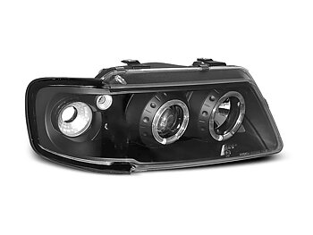 HEADLIGHTS AUDI A3 8L 08.96-08.00 ANGEL EYES BLACK