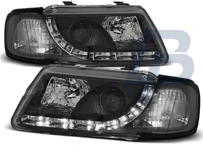 HEADLIGHTS AUDI A3 8L 08.96-08.00 DAYLIGHT BLACK - 2