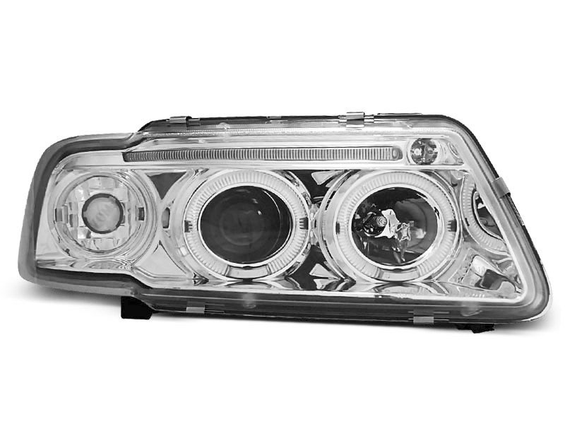 HEADLIGHTS AUDI A3 8L 08.96-08.00 ANGEL EYES CHROME