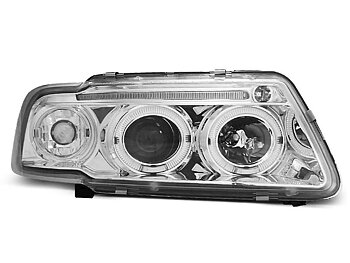 HEADLIGHTS AUDI A3 8L 08.96-08.00 ANGEL EYES CHROME