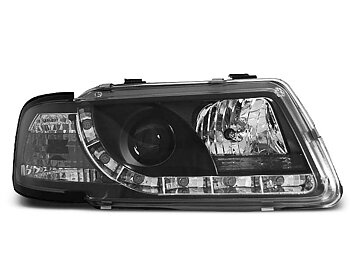 HEADLIGHTS AUDI A3 8L 08.96-08.00 TRU DRL BLACK