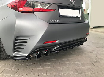 Central Rear Splitter (With Vertical Bars) Lexus RC (2014-UP)