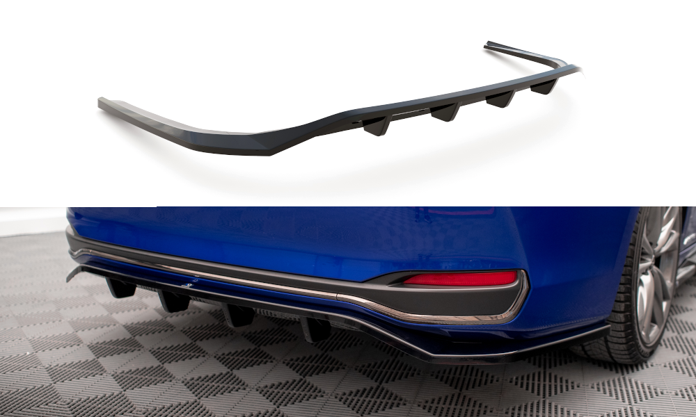 Central Rear Splitter (Vertical Bars) Lexus ES F Sport Mk7