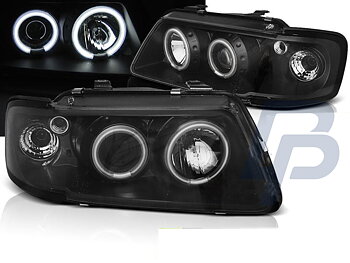 HEADLIGHTS AUDI A3 8L 08.96-08.00 ANGEL EYES CCFL CHROME