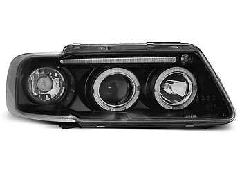HEADLIGHTS AUDI A3 8L 08.96-08.00 ANGEL EYES BLACK