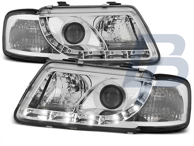 HEADLIGHTS AUDI A3 8L 08.96-08.00 DAYLIGHT CHROME - 2