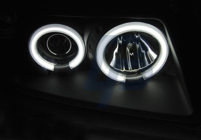 HEADLIGHTS AUDI A3 8L 08.96-08.00 ANGEL EYES CCFL BLACK - 3