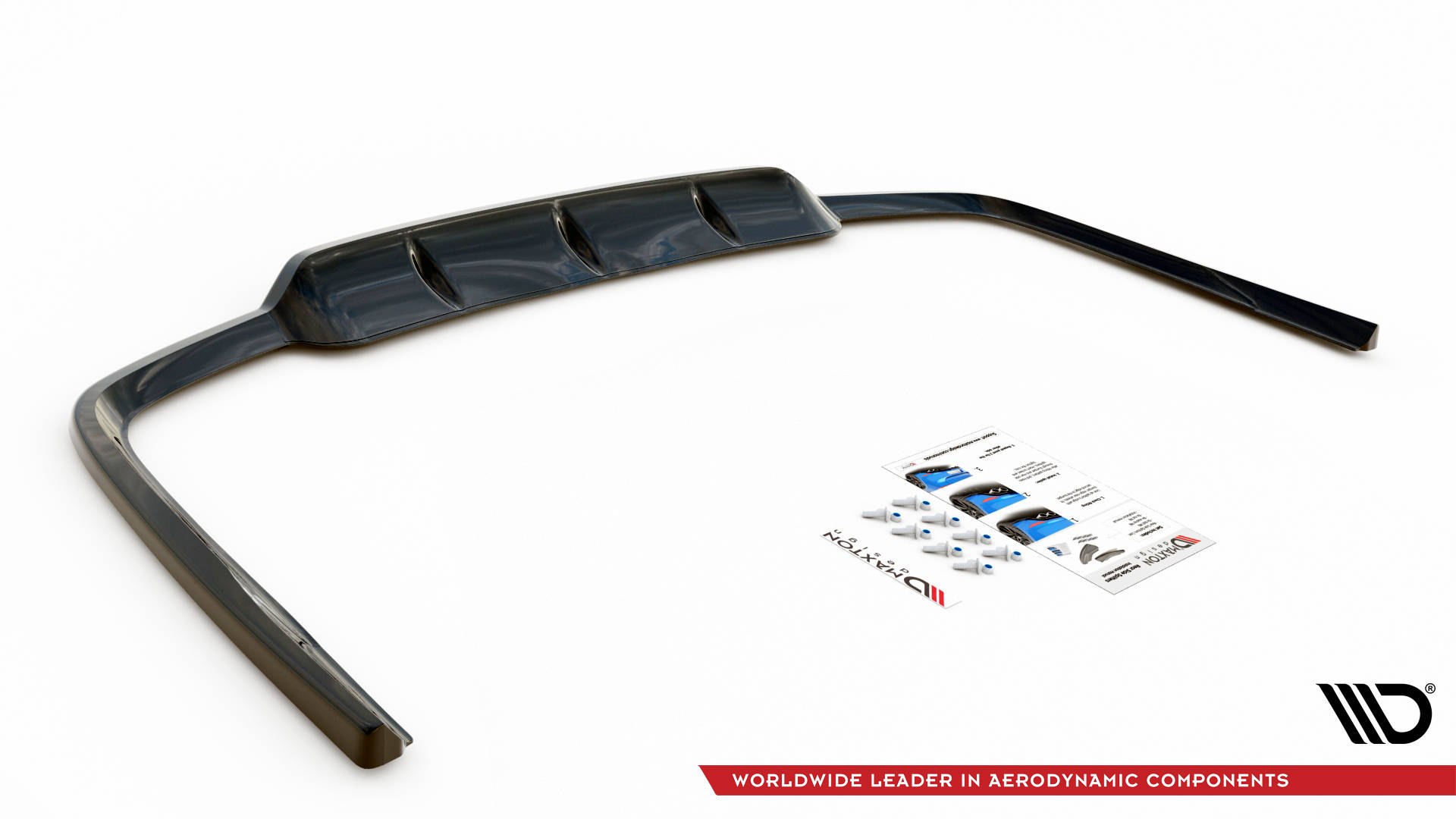 Central Rear Splitter (Vertical Bars) Lexus GS F Sport Hybrid Mk4 (L10) (2012-2015) - 6