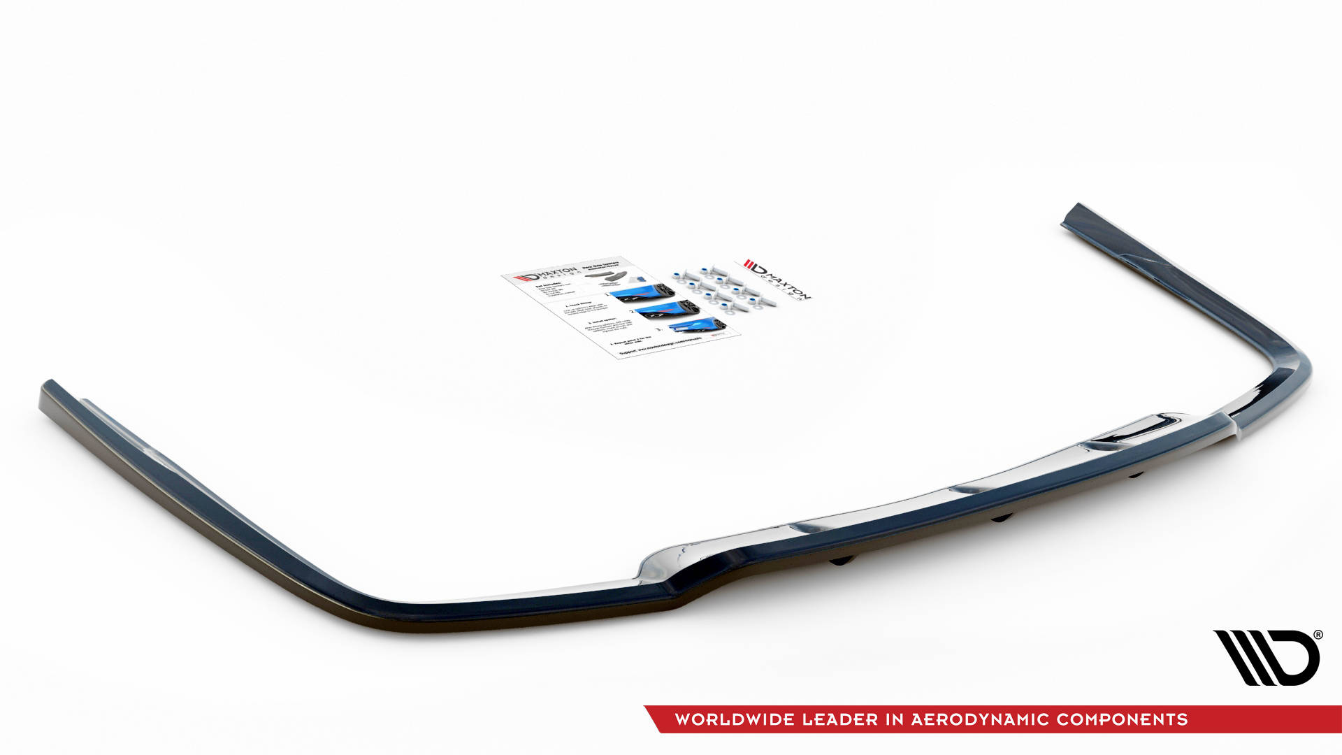 Central Rear Splitter (Vertical Bars) Lexus GS F Sport Hybrid Mk4 (L10) (2012-2015) - 5