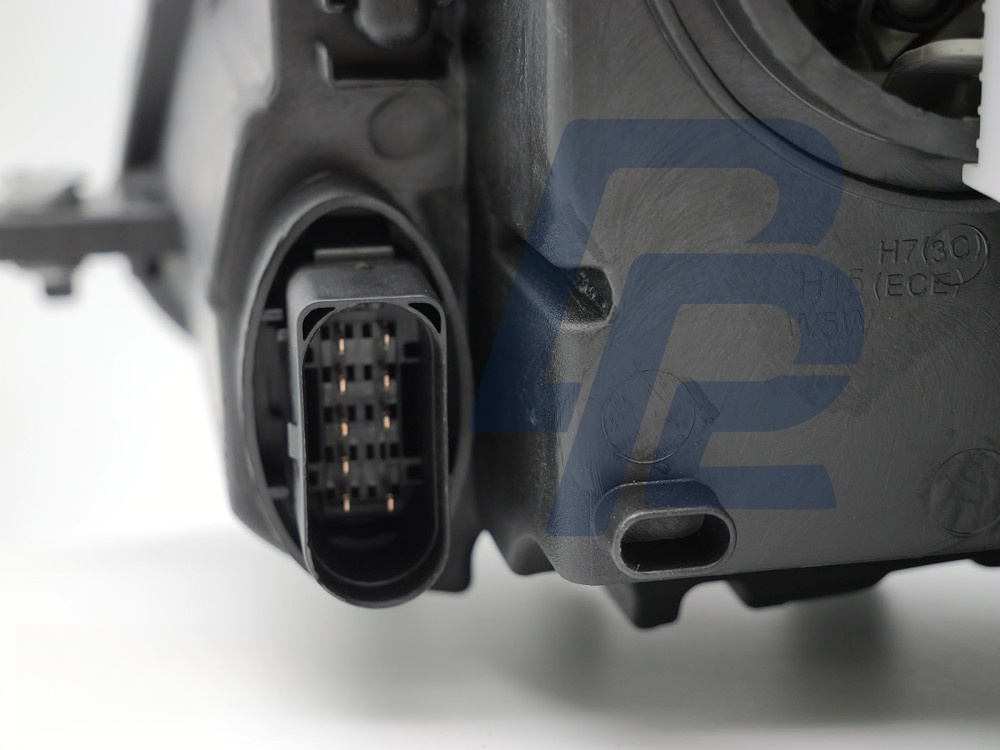 Headlight Black Right Side H7 TYC for VW Caddy Touran 2011–2014 - 5